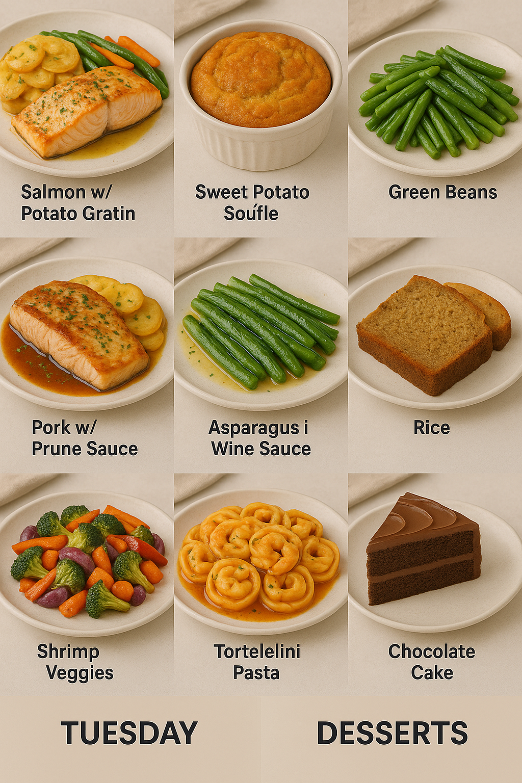 Delicious home-cooked meal